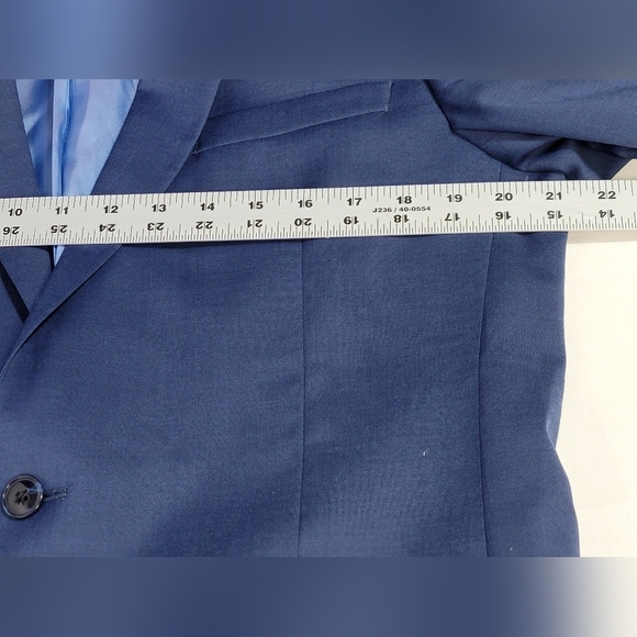 Original Penguin By Munsingwear Navy Birdseye Stretch Suit Jacket Mens 42L - Picture 10 of 16